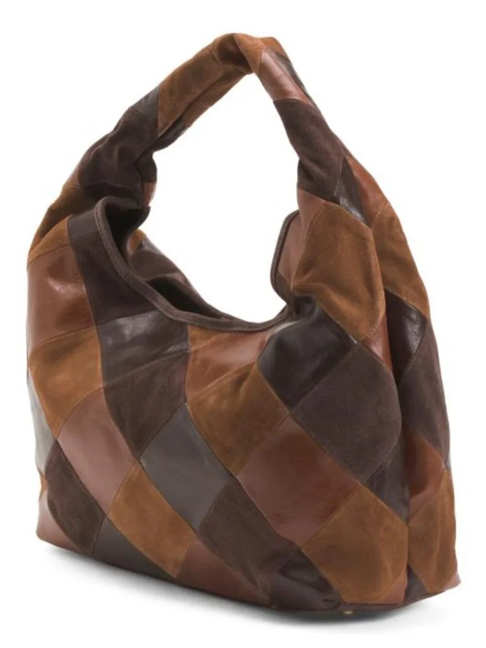 MADE IN INDIA Leather Patchwork Hobo